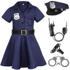 Traje de Policial Gortykor para Meninas (7-8 anos)