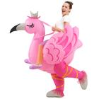 Traje inflável de flamingo KOOY para o Natal de Halloween para adultos