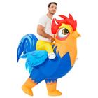 Traje inflável JUROSAICA Rooster Ride On Chicken Adult