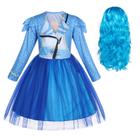 Traje WonderBabe Descendants Chole Blue Dress Girl 5-6 anos