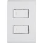 Tramontina- Placa 4x2 + 2 Interruptores Paralelos 10A/250V Branco