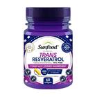 Trans Resveratrol 600mg 98% Puro 60 cápsulas Sunfood