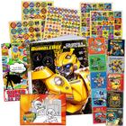 Transformers Rescue Bots Coloring and Activity Book Set - Bundle Includes: 96-pg Coloring Book, Adesivos e Cabide de Porta de Super-Herói - TransformersRescue Bots