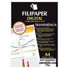 Transparência Jato de Tinta A4 com Tarja Envelopes com 50 Folhas 02603 Filipaper 11527