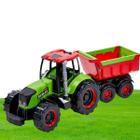 Trator Brinquedo Infantil Meninos Interativo Fazendeiro Gigante Com Caçamba Caminhão Articulado Working