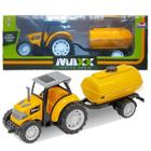 Trator De Brinquedo Com Tanque Amarelo Maxx Trator