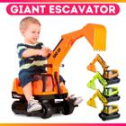 Trator Escavadeira Gigante Infantil Giant Escavator Suporta 50 KG - Roma