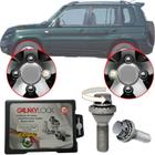 Trava Antifurto Anti Roubo de Roda Parafuso Porca Farad Galaxylock Mitsubishi Pajero TR4 2004 À 2010 Com Mais de 10.000 Segredos H1/M