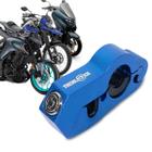 Trava De Manopla E Manete Antifurto Azul Para Motos Yamaha