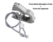 Trava Manopla Manete e Freio Moto Anti Roubo Teck Lock com Trava Para Capacete