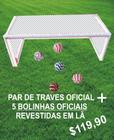 Trave para futebol de botão oficial + bolinhas de lã