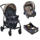 Travel System Ecco Bege Cinza (0 A 15 Kg) Burigotto