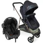 Travel System Galzerano Carrinho de Bebê Napoli Preto com Cobre Travel System Galzerano Carrinho de Bebê Napoli Preto com Cobre