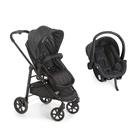 Travel System Galzerano Carrinho de Bebê Olympus Preto com Bebê Conforto Cocoon Dzieco Preto