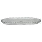 Travessa Bandeja Oval Cristal Pearl Bolinhas Wolff 30x15 cm