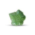 Travessa Cerâmica Pequena Folha Sommelier Verde Lala 21x21cm