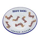 Travessa De Cerâmica Para Pão Hot Dog Branca 30 X 6,5cm