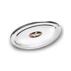 Travessa De Inox Oval Rasa 30Cm Kehome