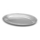 Travessa de Inox Pequena Oval Rasa 21cm para Salada Petiscos Aperitivos Restaurante Bar - Hercules e Mundial