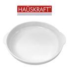 Travessa de porcelana redonda com alca hauskraft 700ml 23x20,5cm de ø