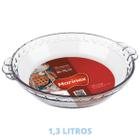 Travessa de Vidro Forma Filetada 1,3L Doces Torta Marinex