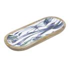 Travessa em madeira Flower 30x12x3cm - BON GOURMET