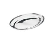 Travessa Mundial Gourmet Oval Rasa Em Inox 25 Cm