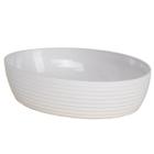 Travessa Oval Branca Com Friso Le Chef 28X19,5X6 Cm