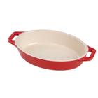 Travessa Oval Cerâmica 37 cm Cereja Staub