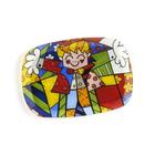 Travessa Oval Romero Britto Hug Vidro Trevisan Concept