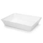 Travessa para Buffet Retangular Melamina Branca 2 Litros 35x25x7 cm Haus