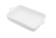 TRAVESSA PORCELANA RETANGULAR BRANCA 33x18x5CM BON GOURMET