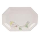 Travessa Rasa Oitavada Oval 36cm Porcelana Schmidt - Dec. Encanto E373