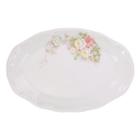 Travessa Rasa Oval 36cm Porcelana Schmidt - Dec. Eterna E351