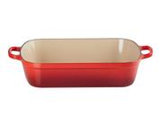 Travessa Retangular Signature Ferro Fundido 37 cm Vermelho Le Creuset