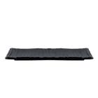 Travessa Sushi Retangular Funda Melamina Preta 32x10 cm - Gourmet Mix