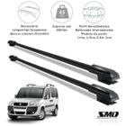 Travessa Teto Slim Aluminio Preto Fiat Doblo 2001 A 2017