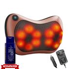 Travesseiro Almofada Massageadora Elétrica Shiatsu + Gel Arnica