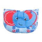 Travesseiro anatõmico azul estampado elefante para bebê