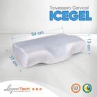 Travesseiro Anatômico Cervical Icegel Refrescante Longevitech