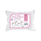 Travesseiro Daune 95% Penas 5% Plumas de Ganso C/ Tratamento Especial Antialérgico 5002DA - Branco