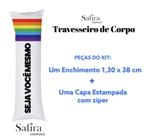 Travesseiro De Corpo 1,30m X 38cm 2 Peças - Seja Você