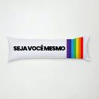 Travesseiro de Corpo Aconchego Estampado 1,30m x 38cm - Seja Você Mesmo