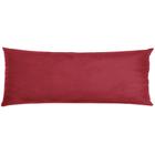 Travesseiro De Corpo Body Pillow Veludo 40x130cm Vermelho - FASTLAR