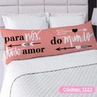 Travesseiro De Corpo + Fronha Xuxão Fibra de Silicone Personalizado 1.25x0.45cm Com Frases Variadas