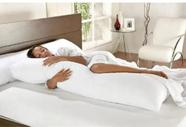 Travesseiro De Corpo Xuxao Grande com Fronha Ziper Percal Silicone