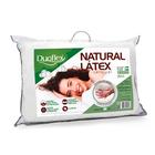 Travesseiro Duoflex Natural Látex Cervical, Branco, para fronha 50 x 70 cm