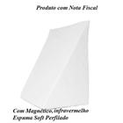 Travesseiro Encosto Triangular Com Magnético e Infravermelho + Capa Com Ziper Branco