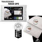Travesseiro Fibrasca Nasa UP3  - Visco Elástico - Toque Suave - Face com Espuma com Gomos Massageadores- Outra Face Conforto do Viscoelástico