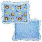 Travesseiro Infantil para Bebê Com Babado Decorado 28 x 35cm Incomfral Bublim